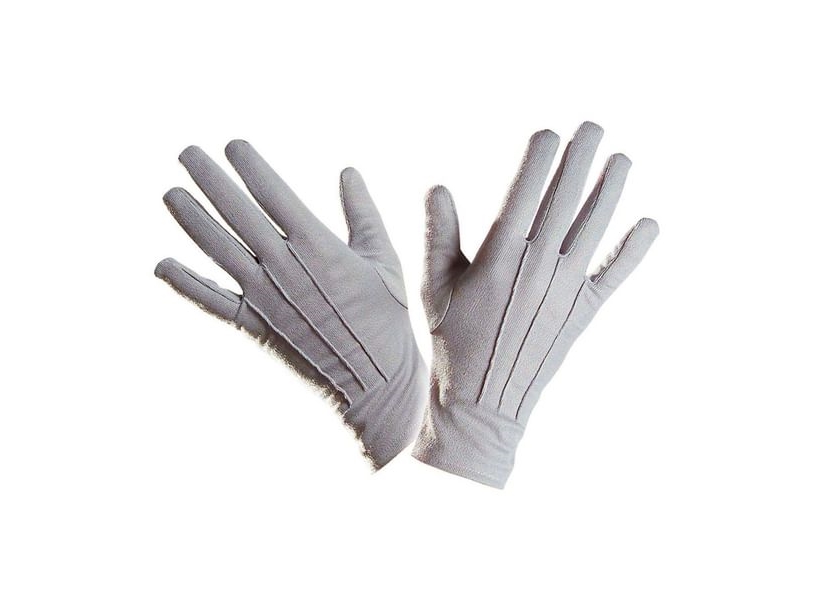 Graue Kurze Handschuhe