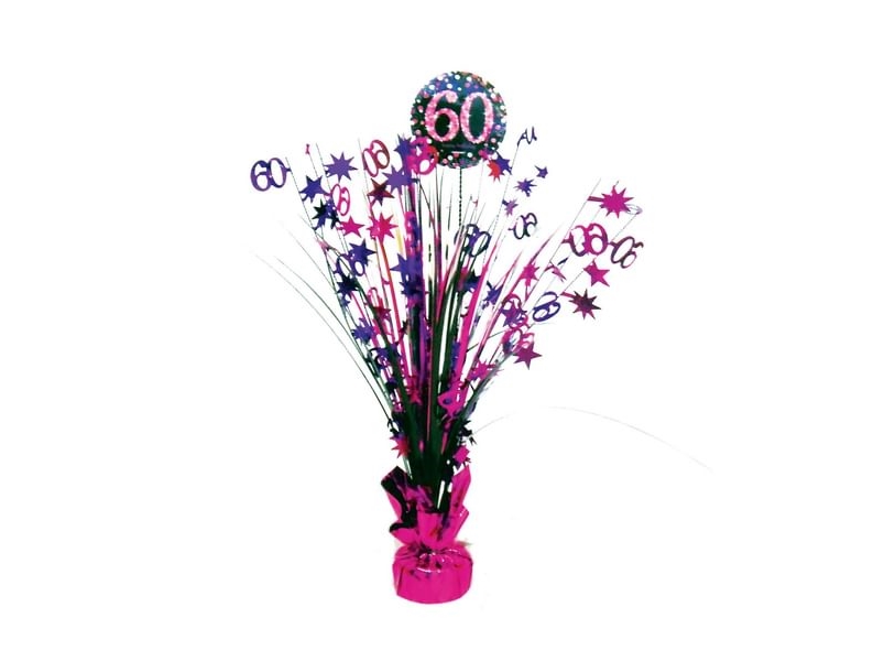 Tischdeko 60 Jahre Pink Sparkling