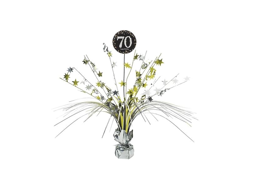 Tischdekorationen 70 Jahre Sparkling