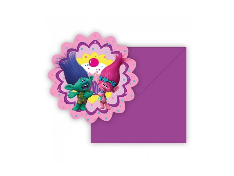 Trolls Invitationer