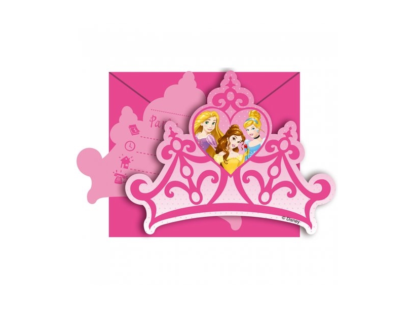 Disney Prinsesser Invitationer