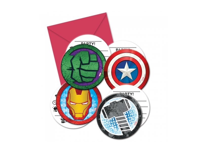 Avengers-Einladungen