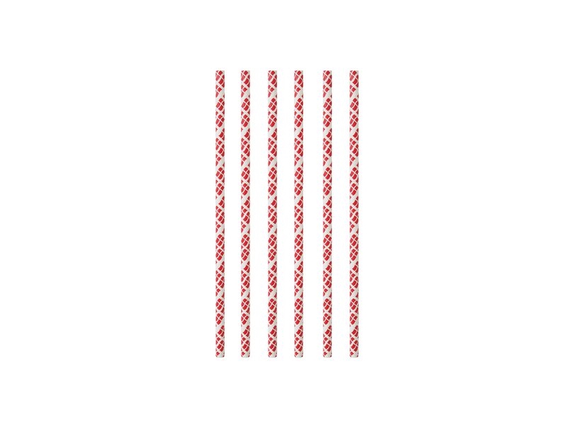 Papierstrohhalme Flagge 10 Stück