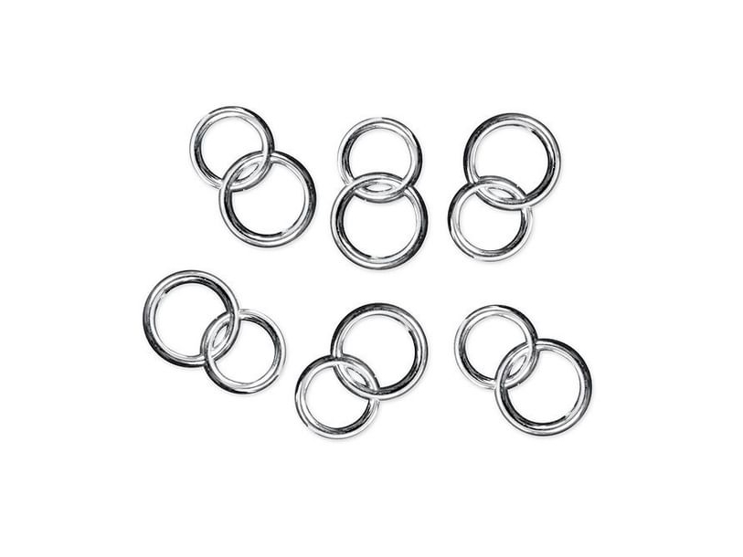 Eheringe Konfetti, Silber