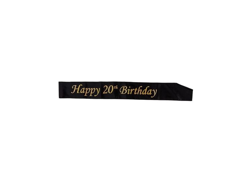 Schwarzer Schärpe 20 Jahre