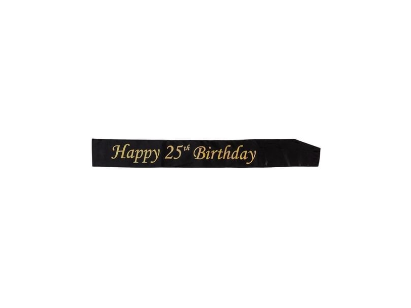 Schwarzer Schärpe 25 Jahre