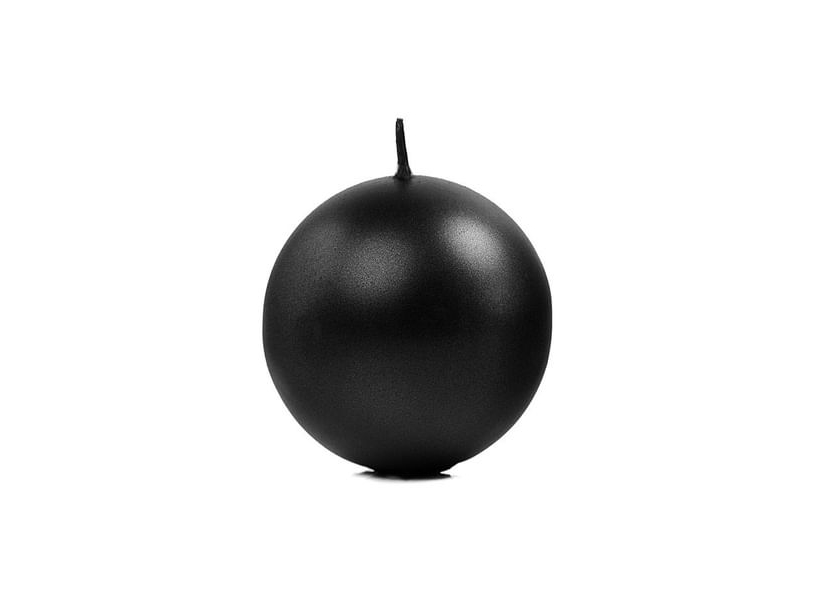 Schwarze Kugelleuchte, 8 Cm