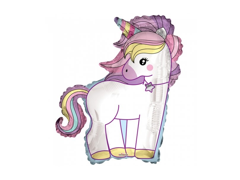 Folienballon Einhorn, 91 Cm
