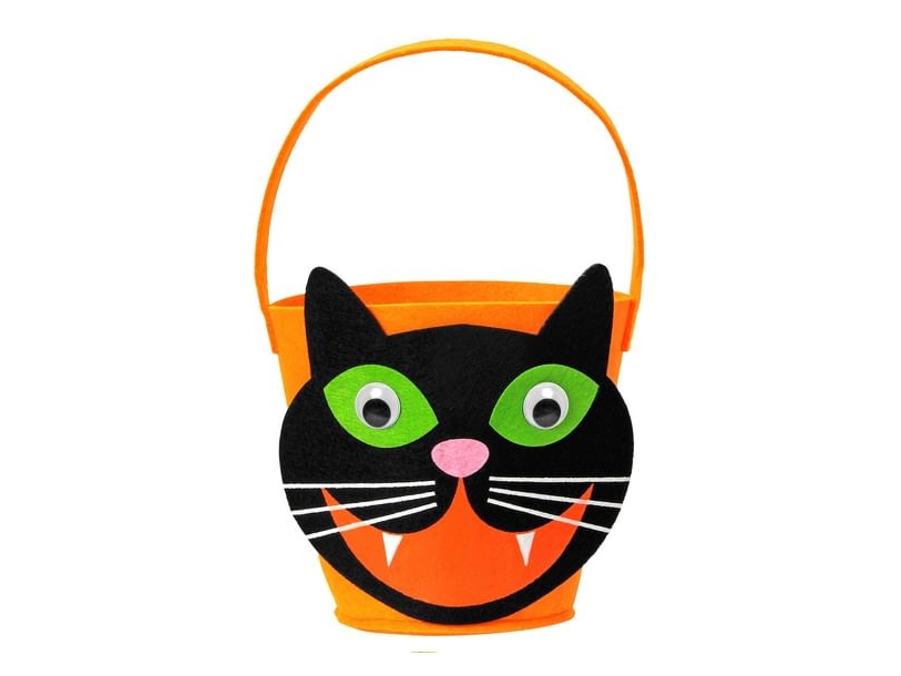 Trick-Or-Treat-Korb Mit Katze