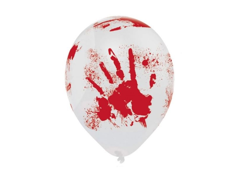 Ballong med blodig hand | Skola & Hobby - Festdekorera - Ballonger | GameStuff
