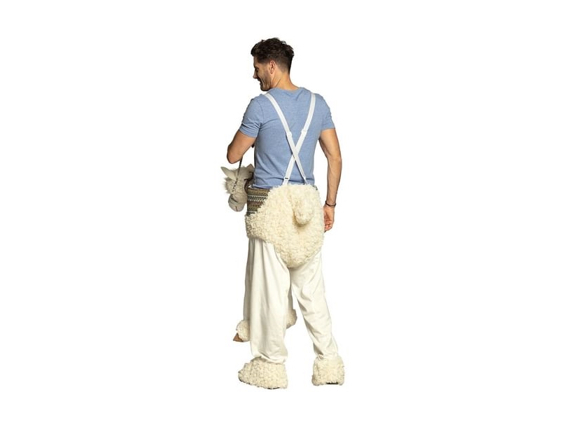 Lama Piggy Back Kostume, Voksen