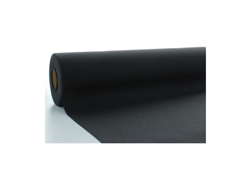 Sort Airlaid papirdug, 1,20 x 25 m. | Catering - Dukar & Servetter - Bordslöpare | GameStuff