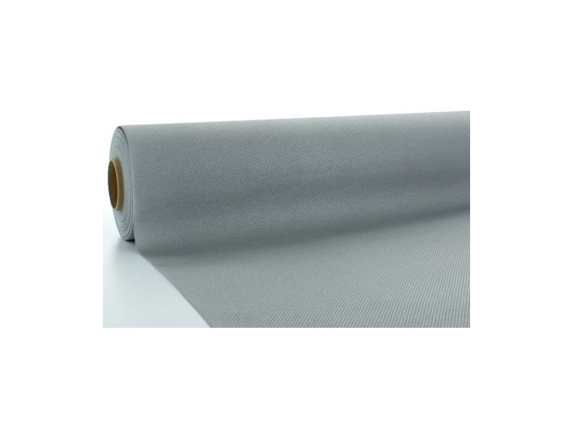 Sølv Airlaid Papirdug, 1,20 X 25 M.