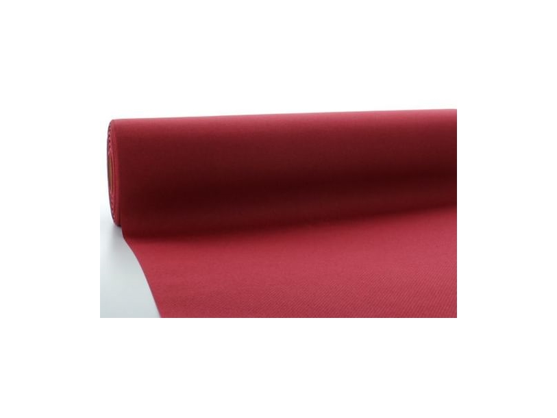 Vinrød Airlaid Papirdug, 1,18 X 25 M.