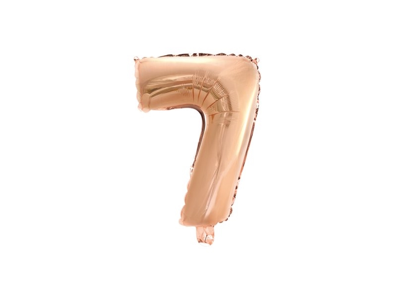 Folie Ballon 7 Rose Gold, 41 Cm