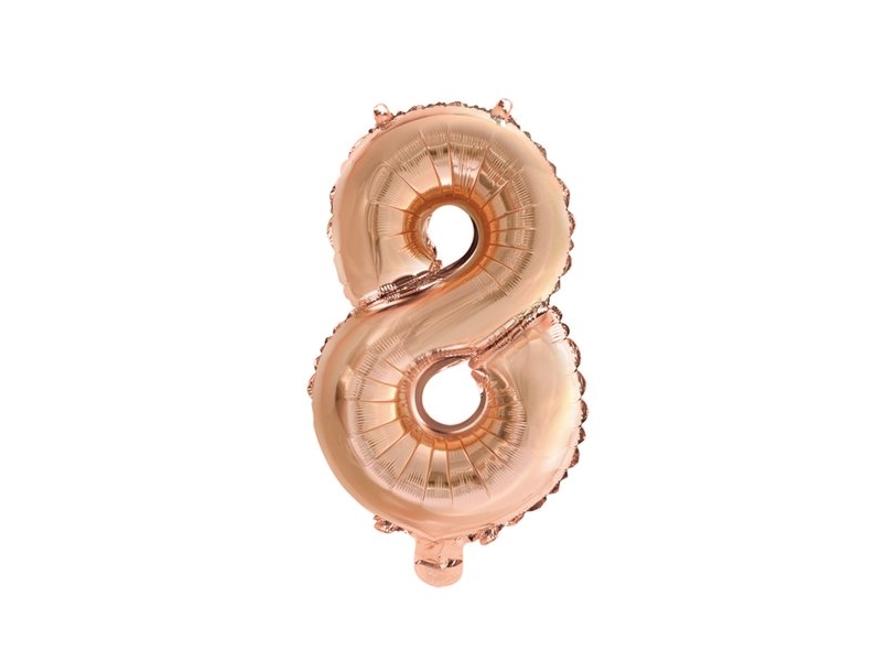 Folie Ballon 8 Rose Gold, 41 Cm
