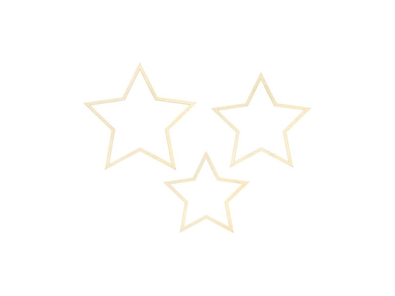 Trästjärnor 3 st | N - A | GameStuff