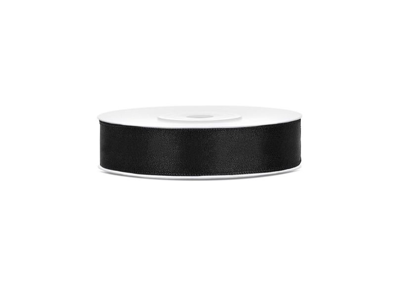Schwarzes Satinband 12 Mm
