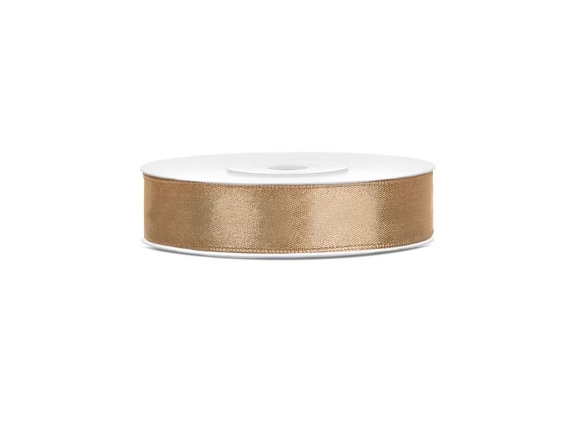 Hellgoldenes Satinband 12Mm