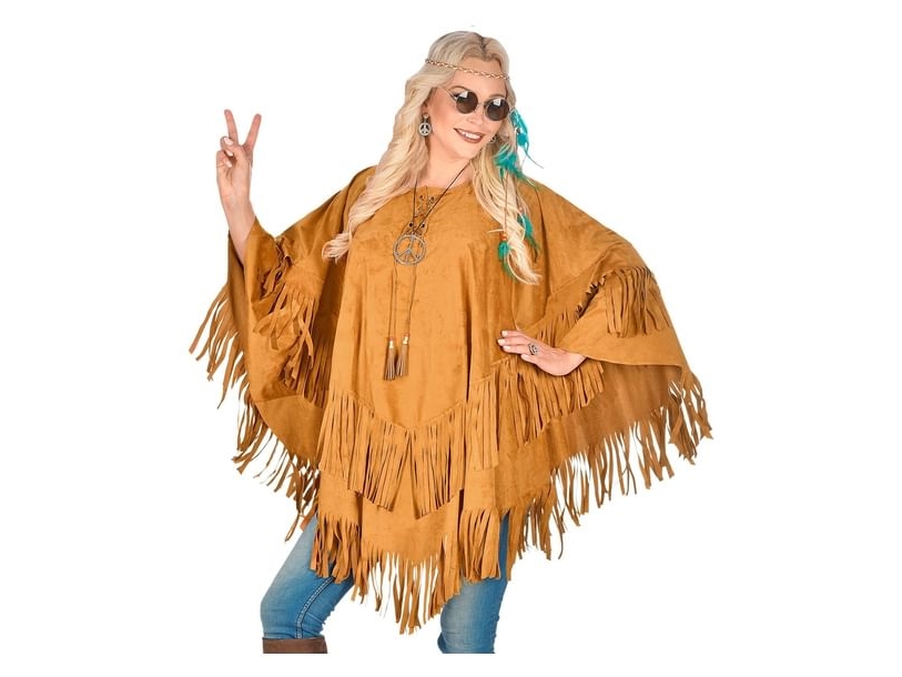 Wildleder-Poncho