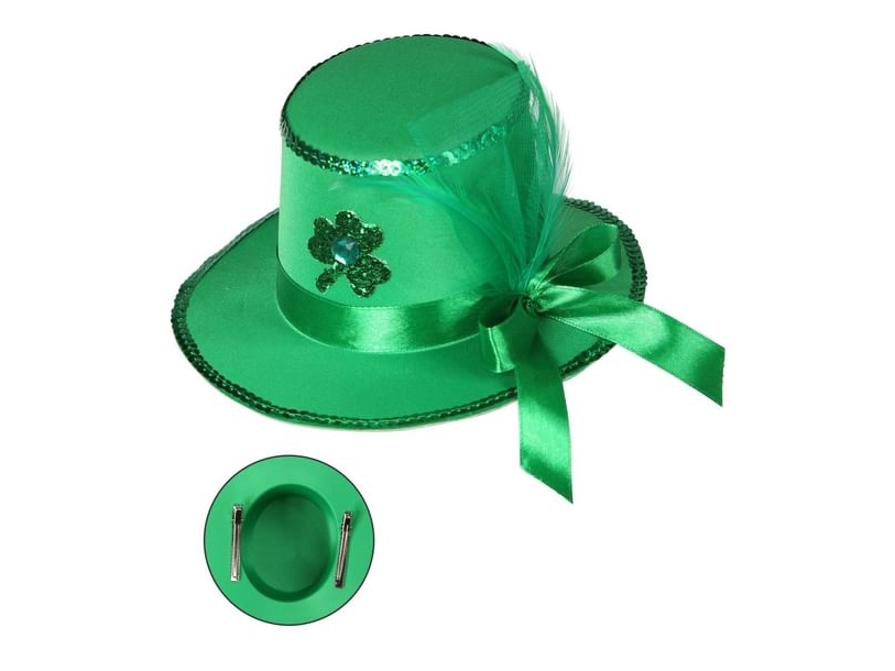 St. Patrick's Day Mini-Hut Mit Clip