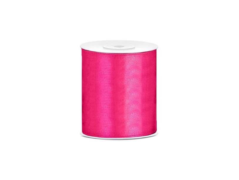 Hot Pink Satinbånd 100Mm