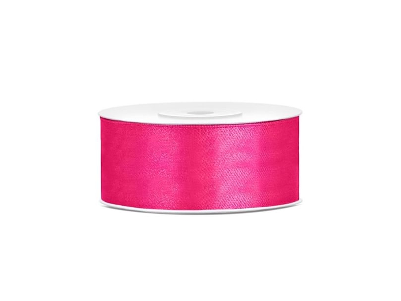Hot Pink Satinbånd 25Mm