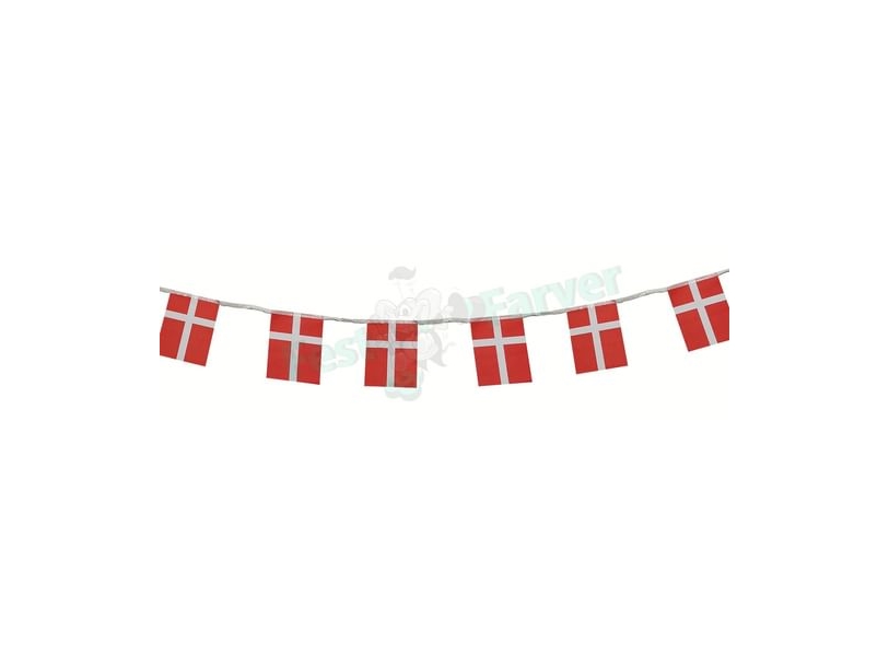 Girlande Mit Dänischer Flagge