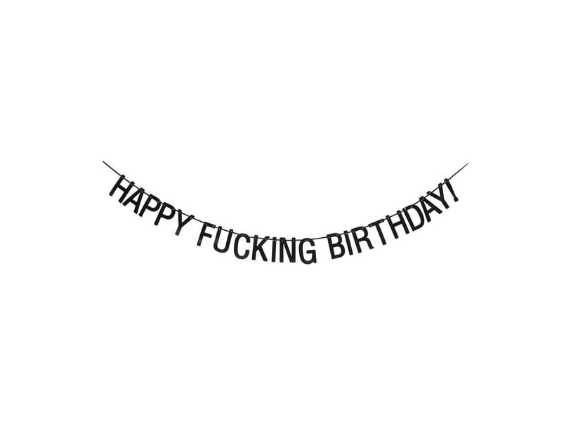 Banner Happy Fucking Birthday