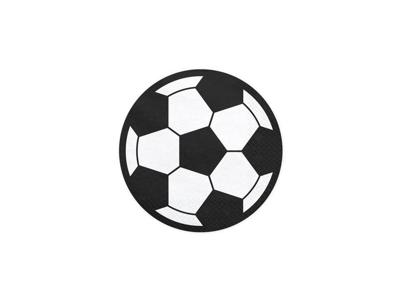 PartyDeco SPK10, Svart, Vit, papper, Mönstrad, 270 mm, 270 mm, 13,5 cm | Bordssättning - Textil för bordet - Servetter | GameStuff