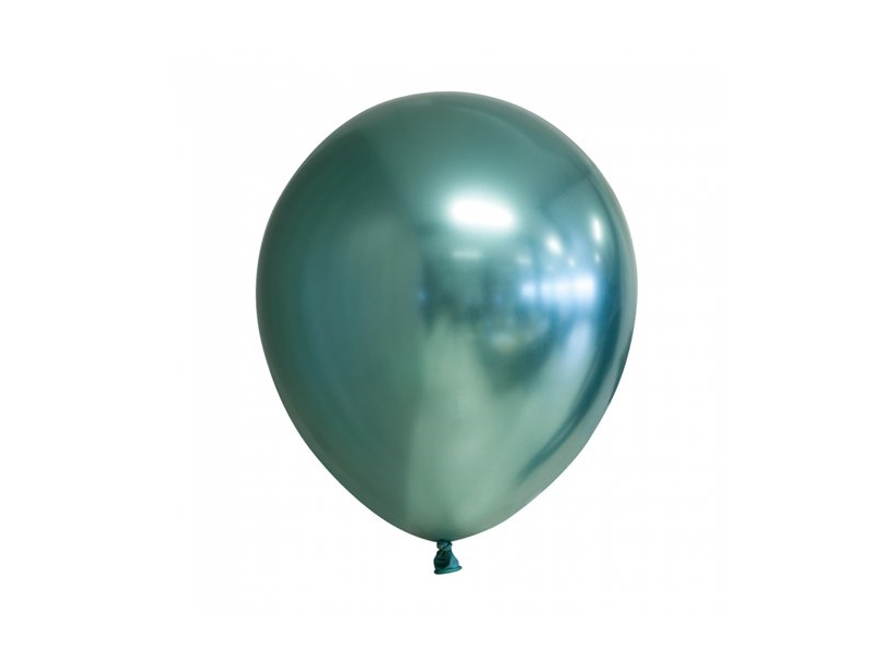 Spiegelgrüne Luftballons, 10 Stück