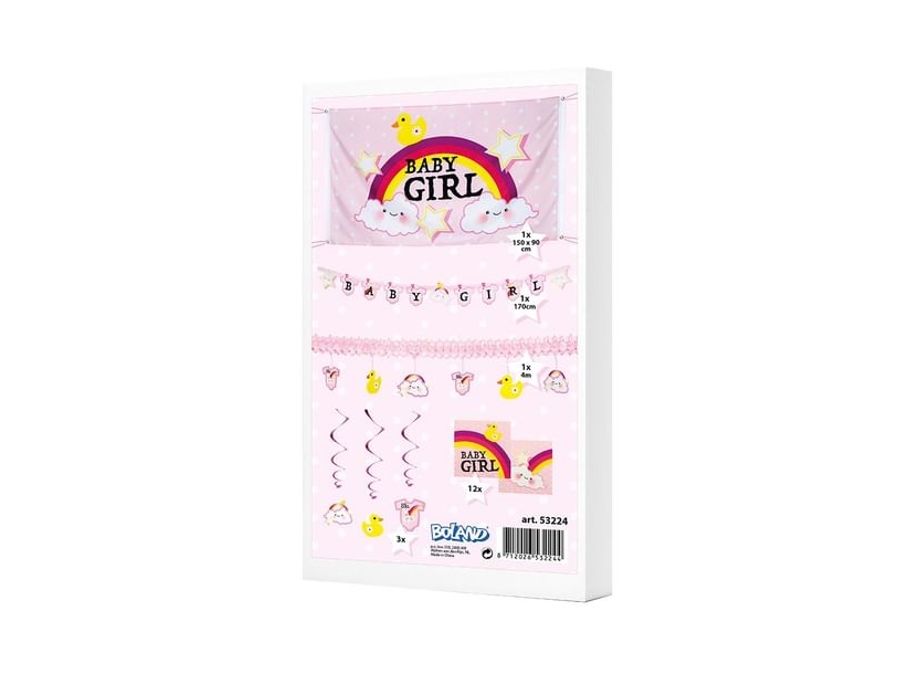 Babyshower-Party-Set, Rosa
