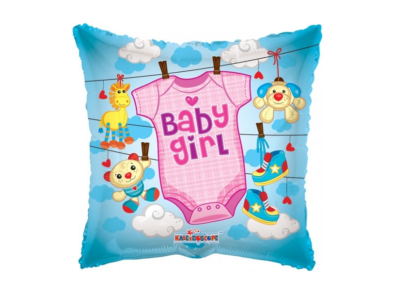 Folieballon Baby Girl, 46 Cm