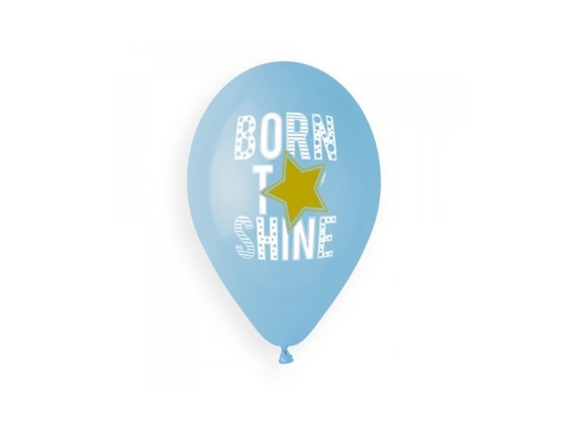 Born To Shine Luftballons Hellblau