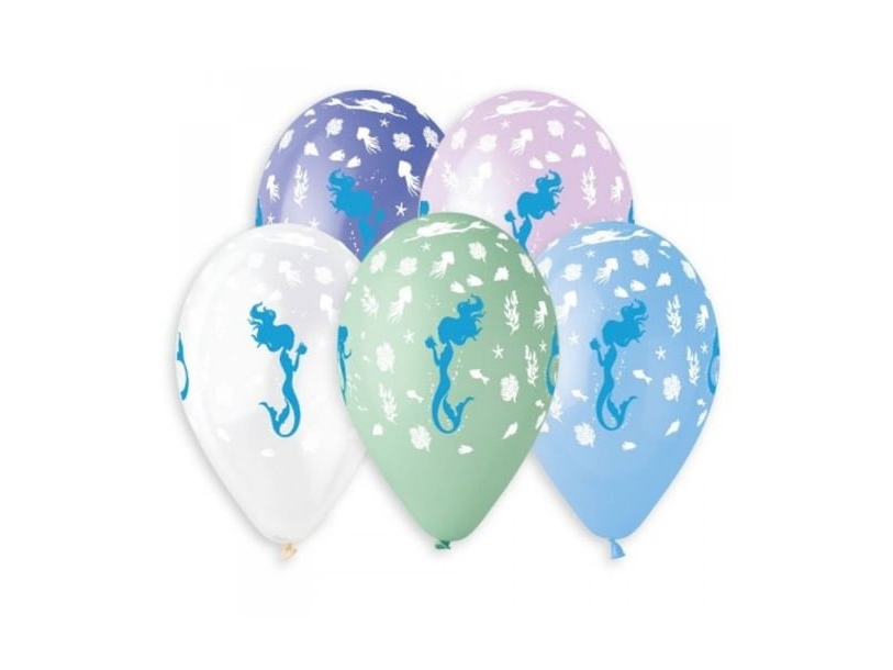 Luftballons Meerjungfrauen 6 Stück