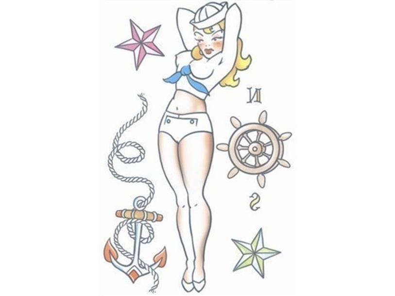 Tatovering Pin Up Sailor