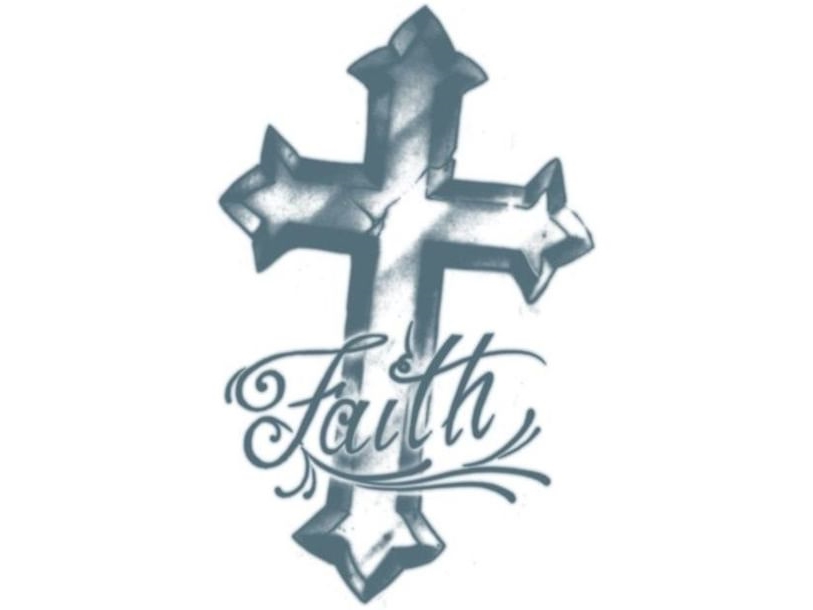 Tatovering Faith Cross