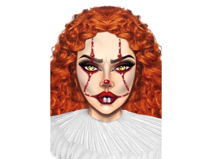 Clownsgesicht Stein