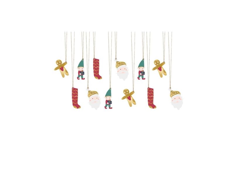 Presentetiketter, 12 st | N - A | GameStuff