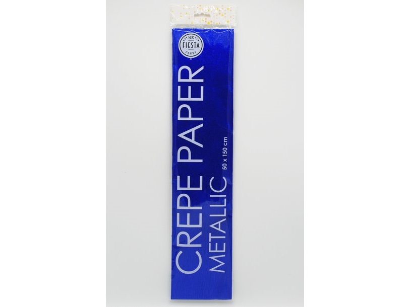 Krepppapier, Metallisch Dunkelblau