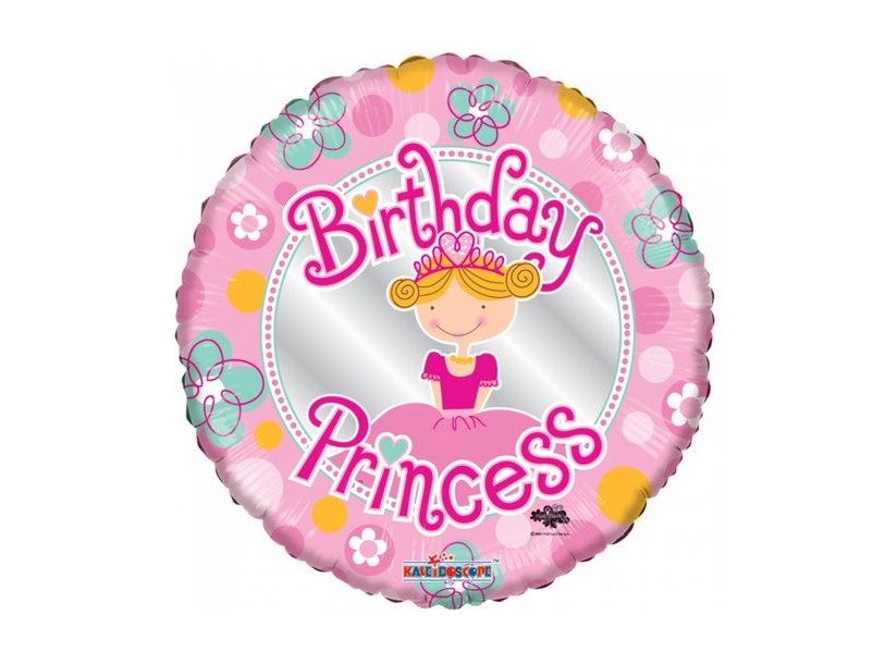 Folieballon Birthday Princess