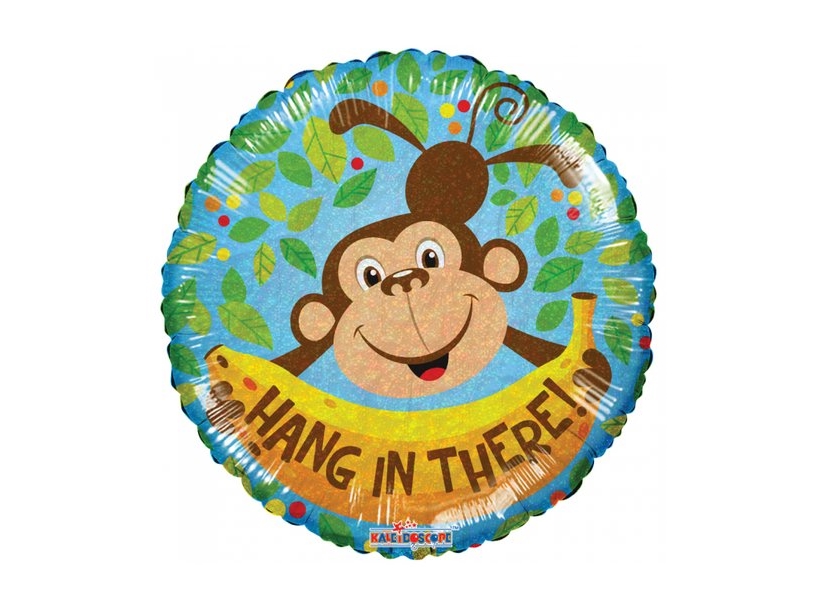 Folieballon Hang In There Monkey