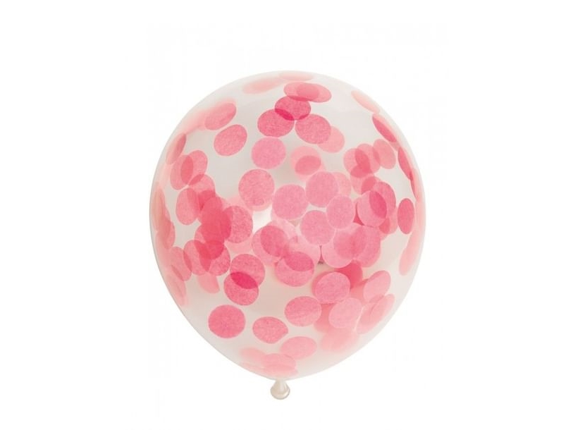 Globos Confetti Balloons Paper Confetti Baby Pink 30cm 6pcs