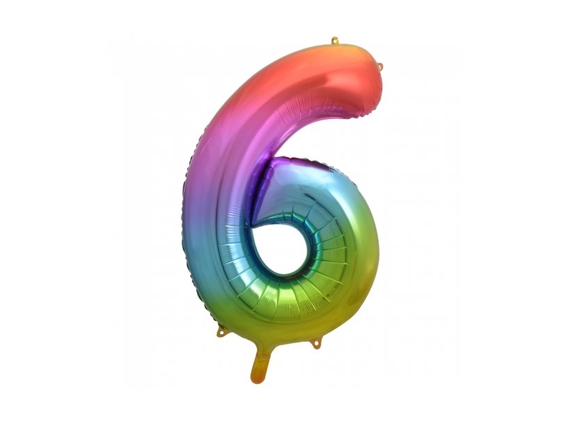 Regenbogen Folienballons, 86 Cm