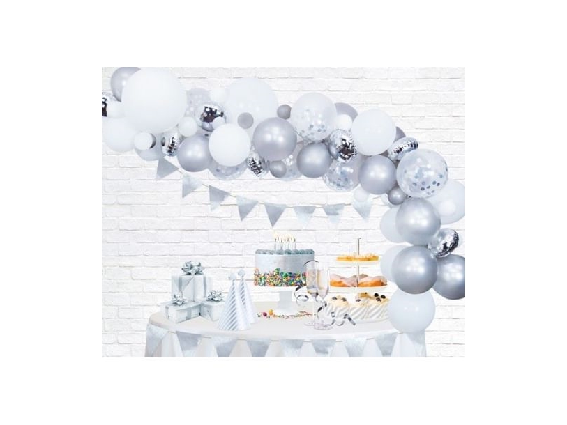 Ballongdekorset, silver | Skola & Hobby - Festdekorera - Ballonger | GameStuff