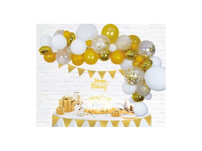 Ballon-Dekorationsset, Gold