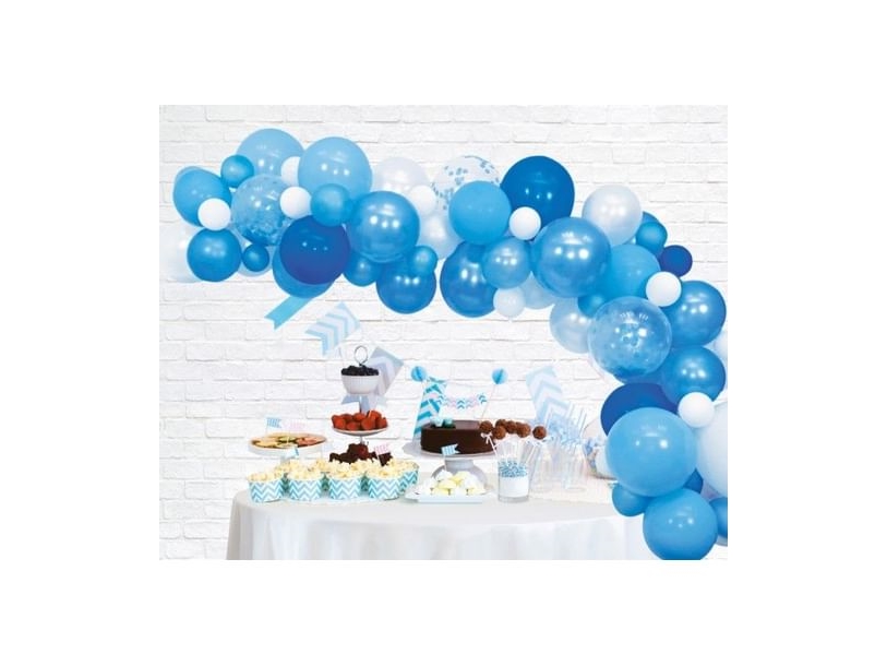Ballon-Dekorationsset, Blau