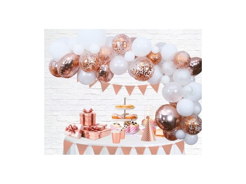 Ilmapallokoristelu setti, ruusukultaa