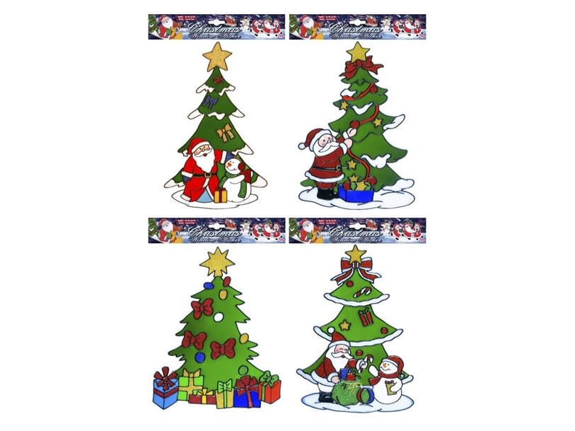 Fensterdekoration Für Den Weihnachtsbaum