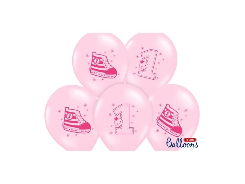 Pastel Pink Balloner Med Sko